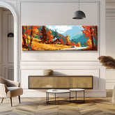 Painting by Numbers Panorama Autumn in Mountain Landscape II